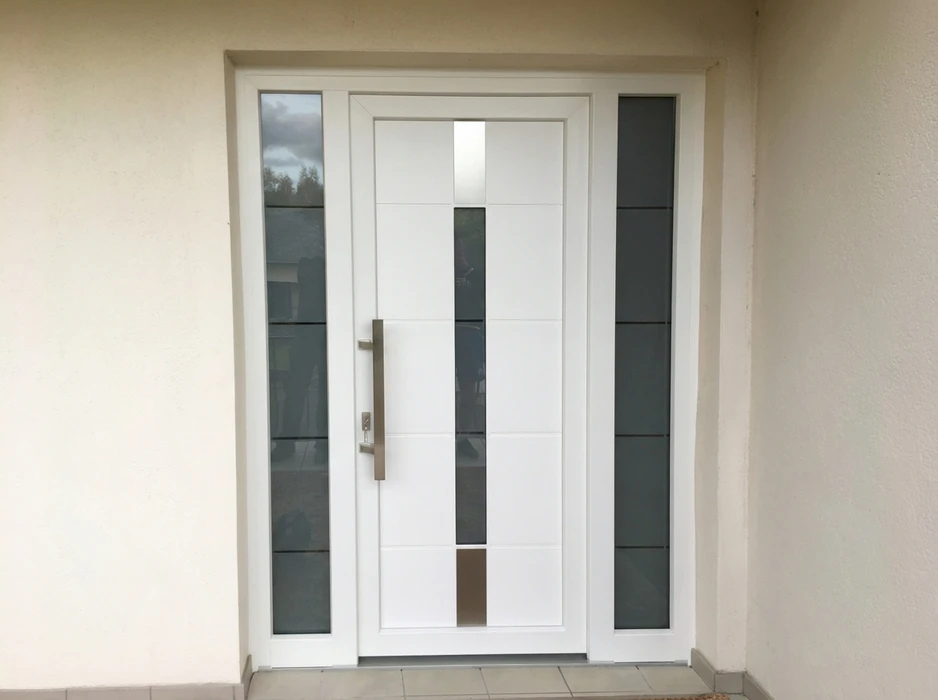 Entrée extérieure d'une maison moderne